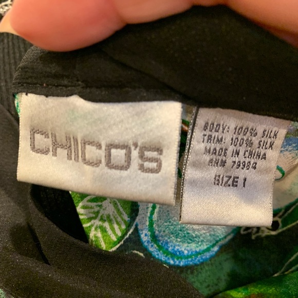 Chicos tropical wrap parrot print Size Chicos 1 - Picture 5 of 5